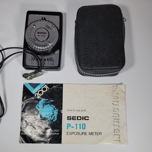 Rare Vintage Sedic P-110 Exposure Light Meter Orig Parts‎ OEM Owners Manual Foto - Picture 1 of 12